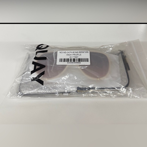 QUAY HIGH PROFILE Bone Frame / Brown Fawn Lens - Picture 9 of 9